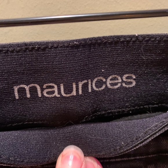 Black denim jean leggings - Picture 2 of 4